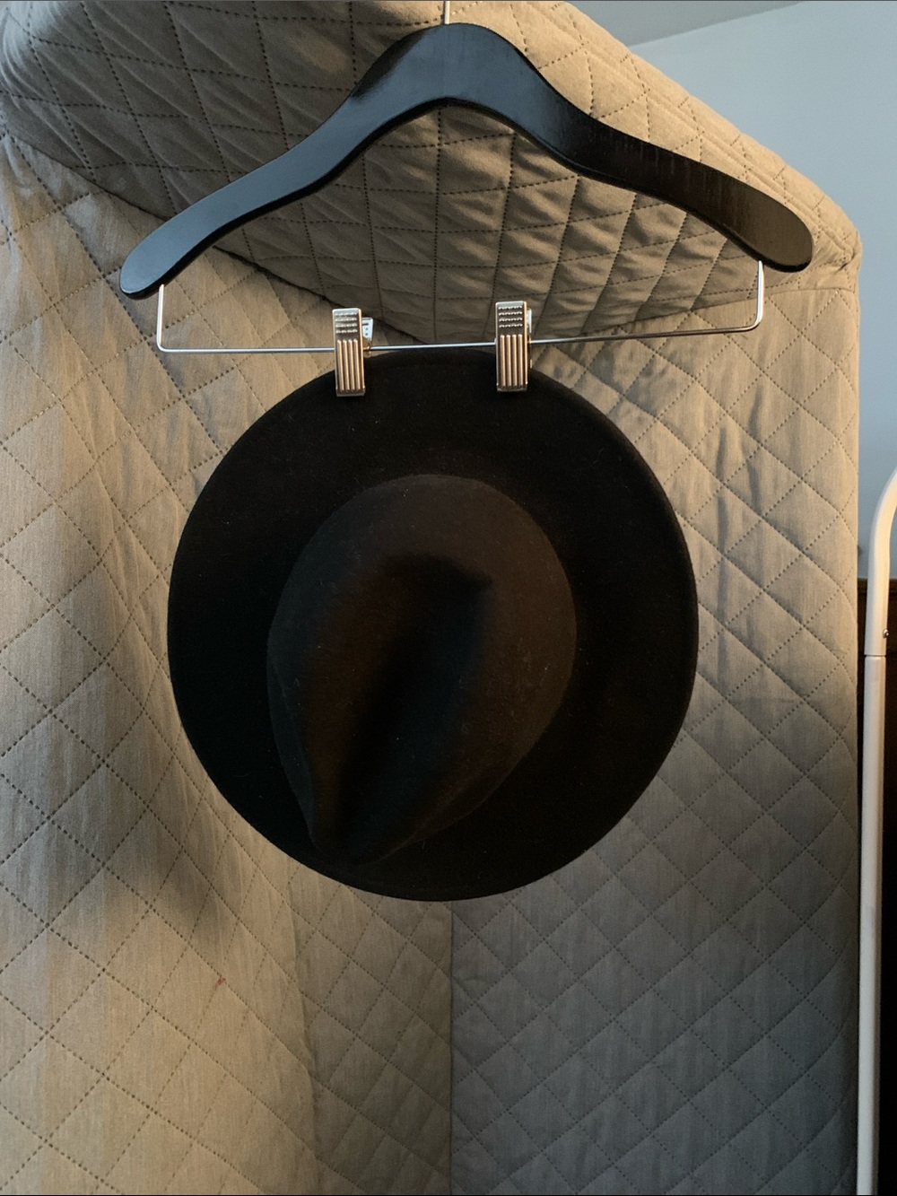 GIGI PIP Black Wool Felt Wide Brim Hat